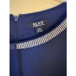 Slny Fashions Navy Sleeveless Cocktail Dress with Chiffon Overlay Size 18W NWT Photo 7