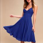 Lulu's Royal Blue Midi Dress. Size Photo 0