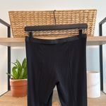 Theory  Mid-Rise Pull On Black Rib Knit Legging Pant, S Photo 4