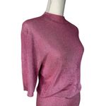 SER.O.YA Rae Metallic Mini Dress in Bubblegum Pink Small New Womens Knit Photo 7