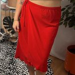 Jasmine Vintage Y2K Midi Knee Length Wrap Skirt Red Size 2X Photo 1