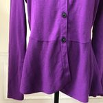 Lafayette 148 Purple Peplum Cardigan M Size M Photo 1