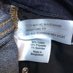 Lane Bryant  Women’s Dark Wash Mid-Rise Boyfriend Midi Short Flex Magic Waist Photo 8