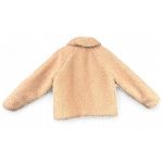 A New Day A New Day Sherpa Fleece Jacket Women's M Light Pink Apricot Zip Quilted Lining Photo 1