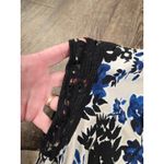 Westport  Navy Blue Beige Ivory Black Crochet Trim Long Flowy Dress Plus Size 18W Photo 2