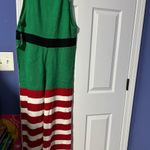 Festive Elf Costume Overalls Fred Meyer Large NWT christmas Sequins Green Photo 1