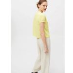 Urban Outfitters  O Simone Yellow Sheer Button-Up Blouse - Size Medium - NWOT Photo 1