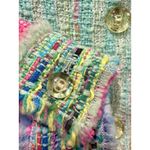 Balmain  Paris Pastel Multicolor Tweed Cropped Jacket Wool Blend IT 44 / US 8 Photo 3