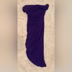 NWOT Misha Collection Keoni off the shoulder ruched midi purple dress sz L Size L Photo 6