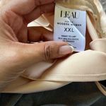 NWT LEAU Satin Champagne Drawstring Mini Dress Gold Size XXL Photo 7