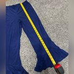 Slinky Brand New Silky Brand Blue High Waisted Flared Pants L Photo 3