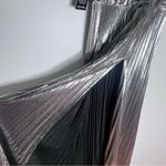 NEW Retrofete Cherith Pleated Dress Silver Gunmetal Sz L Size L Photo 9