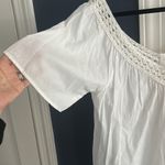 Fortys from Anthropologie v front White Crochet Trim cotton dress medium Photo 3