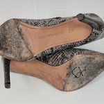 BCBGMAXAZRIA BCBGMaxAzaria Ava Womens Boots Size 8.5 Gray Snakeskin Leather Ankle Booties Photo 9