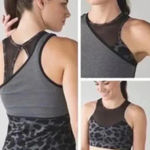 Lululemon Meshed Up 2in1 Leopard Print Active Bra & Tank Photo 1