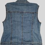 Charter Club Size PP Vest Jacket Denim Sleeveless Button Front & Flap Pockets Photo 7