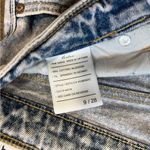 KanCan Buttonfly High Waisted Straight Leg Denim Jeans Size 9 Acid Wash Pink Hue Blue Photo 6