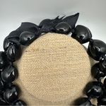 Tropical Hawaiian Natural Handcrafted Kukui Nut Lei Necklace Black Photo 8