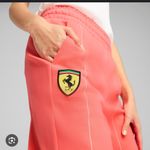 Puma Ferrari Race Motorsport Women's Pants Large NWT Peach Frost Pink Photo 2