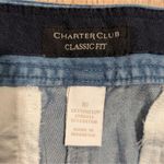Charter Club 🆕  Womens 10 Chambray‎ Crop Pants Jeans Tencel Cargo Capri NWT Photo 1