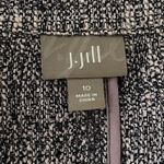 J. Jill Blazer Womens 10 Marled Purple Tweed Preppy Casual Office Business Work Photo 4