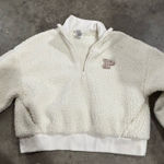 Victoria's Secret  Cozy Fleece Half-Zip Pullover Small - Creamer Photo 0