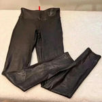 Spanx  Faux Leather Black Leggings Women’s Size S petite Photo 2
