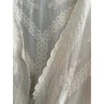 Cactus + Pearl XL Embroidered Kimono Duster Ivory Open Front Cardigan Boho Fairy Size XS Photo 7