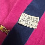 Cartier  Pink and Navy Silk Scarf Photo 7