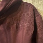 Athleta  Retroplush Hoodie Embroidered Floral Pattern. Size XXS but oversized Photo 3
