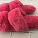 Pink Plush Slippers, Size 8 Photo 1