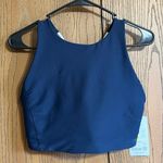 ATHLETA Flex Spacer Bra NWT Navy White D/DD Size M Photo 0