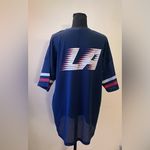 Refuge - Blue Mesh Jersey Top Size L Photo 2