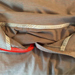 Under Armour RUN Threadborne Streaker Half Zip Pullover Women Gray Red Stripe Photo 2