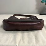 Etienne Aigner 🤎  Brown Leather & Canvas Shoulder Bag | Classic Buckle Hobo Photo 2