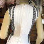 Diane Von Furstenberg  WHITE & BLACK GINGHAM PRINT FIT & FLARE DRESS (6) Photo 8