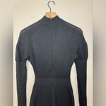 Vintage 1990’s Azzedine Alaïa Designer Black Wool Honeycomb Knit Mini Dress XS Photo 8