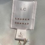 LC Lauren Conrad shawl collar blazer fruit pattern one button ruched 3/4 sleeve Photo 5