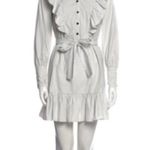 Saylor Ruffled Shirt Dress Puff Sleeve Small Photo 0