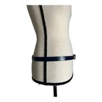 Women Blue Purple Patent Reversible Slim Belt Photo 5