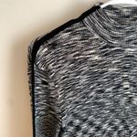 T Tahari Tahari Heathered Black Turtleneck Long Sleeve Shirt Photo 6