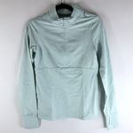 prAna Ice Flow Half Zip Pullover Thumbholes Zip Pocket Frost Blue XS Photo 4