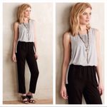 Elevenses Anthro  grey and black jumpsuit xs Photo 2