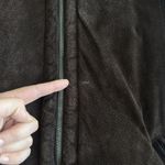 Marvin Richards Jacket Womens XL Brown Suede Leather Faux Fur Lined Hooded Photo 8