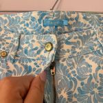 J. McLaughlin Blue White Floral Patterned Pants Preppy Slacks Straight Women's 6 Photo 4