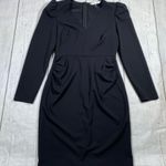 Trina Turk Puff Shoulder Long Sleeve Sheath Dress Photo 0