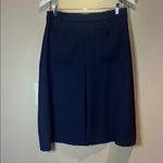 ZARA  Women’s Navy Blue Pleated Pocket Skirt Career Size Large Photo 1