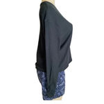 UGG  Size Medium Black Ribbed Three Button Long Sleeve Top. New With Tags. Photo 9