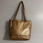 Fossil  Rose Gold Leather Shoulder and Tote Bag Photo 11
