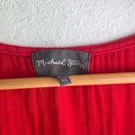 Michael Stars  Red Sleeveless Holiday Blouse Photo 3